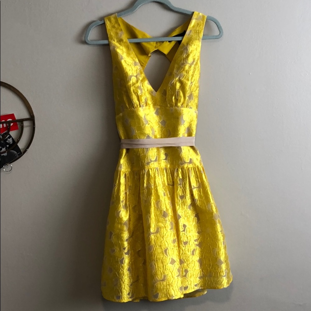 Beautiful BCBG Maxazria Golden Yellow Dress
